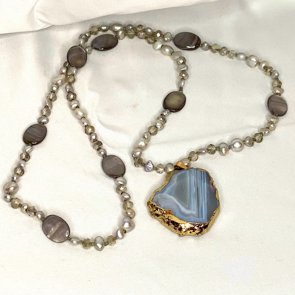 Vera Wang Necklace large stone